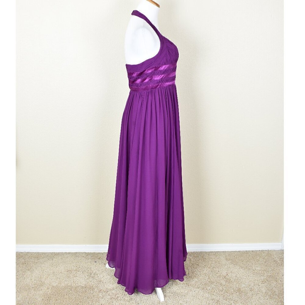 Aidan Mattox Halter Silk Formal Dress 0 - Picture 6 of 9